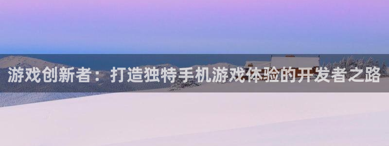 江苏三牛：游戏创新者：打造独特手机游戏体验的开发者之路