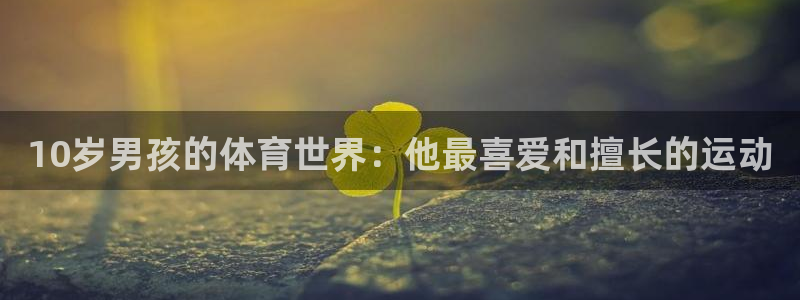 betway西汉姆联：10岁男孩的体育世界：他最喜爱和擅长的运动